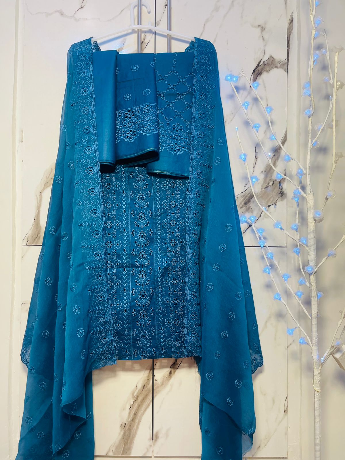 Blue chiken Kari - unstitched