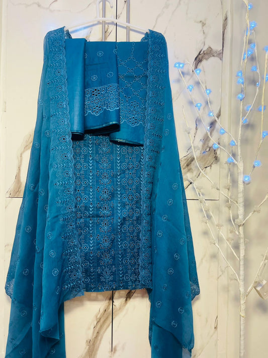 Blue chiken Kari - unstitched