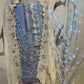 Sky blue dress from kalamkari brand - unstitched