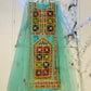 Blue balochi handmade suit - unstitched